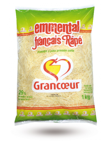 Emmental râpé français Grancoeur 1 kg