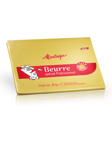 Beurre doux AOP Montaigu 5 plaques de 2 kg