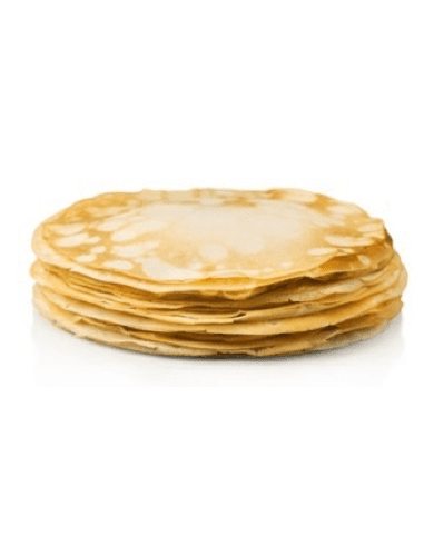 Crepes sucrees 70 g. diametre 35 cm     
