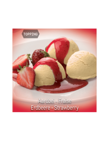 Topping glace fraise Toschi 1 litre