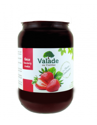 Confiture de fraises 35% Valade 1 kg