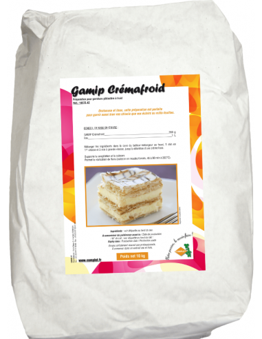 Gamip crème  pâtissière à froid 10 kg