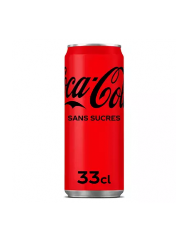 Coca Cola zéro 24 canettes slim de 33 cl
