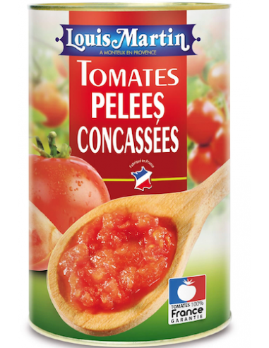 Tomates pelées concassées boîte 5/1