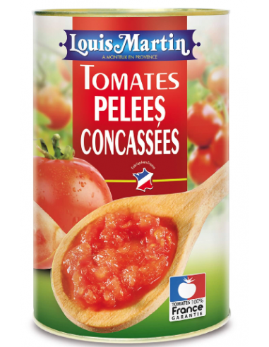 Tomates pelées concassées boîte 4/4