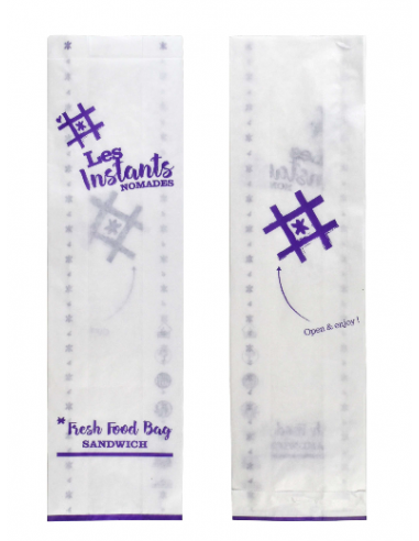 Sac sandwich kraft blanc 1 000 pièces