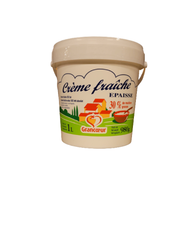 Crème fraîche épaisse Grancoeur 30%...
