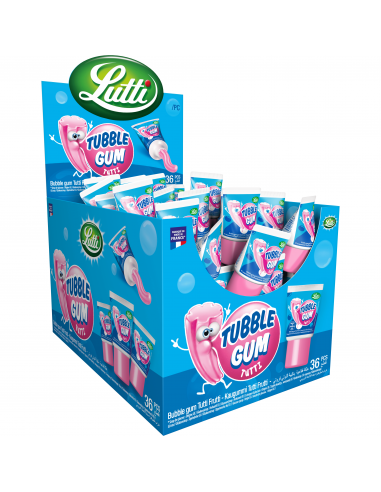 Lutti Tubble Gum Tutti 35g presentoir 36