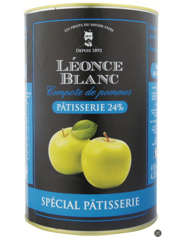Compote de pommes 24% Léonce Blanc...