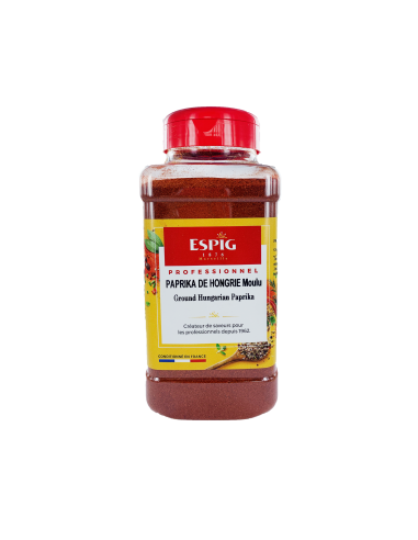 Paprika moulu en pot de 480 g.          