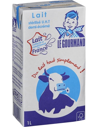 Lait UHT entier x 6 litres-